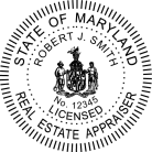 Maryland Real Estate Appraiser Seal